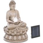 hillvert Fuente de jardín solar - Buda sentado - iluminación LED 10090514