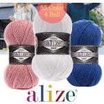 Bufandas blancas de lana de lana  con crochet talla XL 
