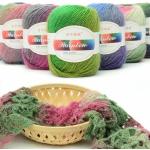 Bufandas de algodón de lana  de punto con crochet talla M 