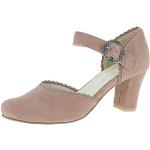 Zapatos rosas de tacón vintage Hirschkogel talla 38 para mujer 
