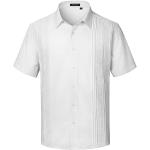 Camisas transparentes de piel de manga corta tallas grandes manga corta informales de encaje talla XXL para hombre 