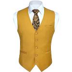 Chalecos amarillos de algodón de traje tallas grandes formales talla 4XL para hombre 