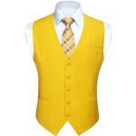 Chalecos amarillos de algodón de traje tallas grandes formales talla XXL para hombre 