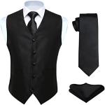 Chalecos negros de seda de traje para navidad tallas grandes talla 6XL para hombre 