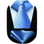 Corbatas azules celeste de seda de seda Talla Única para hombre 