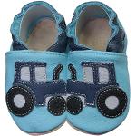 HOBEA-Germany Zapatos para niños y niñas en Diferentes diseños, Talla: (Tractor Azul, 22/23)