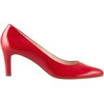 Zapatos rojos de cuero de tacón de punta redonda Högl talla 35 para mujer 