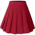 Faldas rojas de cintura alta de verano informales Hoerev talla XXL para mujer 