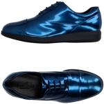 Zapatos azul marino de goma con puntera redonda formales metálico HOGAN talla 36 para mujer 