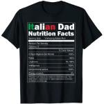 Hombre Datos nutricionales Funny Italian Dad Design - Italian Dad Camiseta