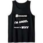 Hombre Porque soy ángel por eso para hombre divertido regalo de ángel Camiseta sin Mangas