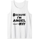 Hombre Porque soy ángel por eso para hombre divertido regalo de ángel Camiseta sin Mangas