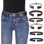 Cinturones elásticos beige de cuero de verano largo 80 para mujer 