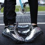 Zapatillas grises de poliester de skate para mujer 