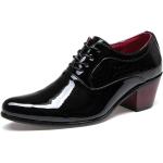 Zapatos negros de cuero con plataforma de verano con tacón hasta 3cm formales talla 39 para mujer 
