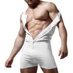 Pijamas peto blancos de algodón sin mangas talla M para hombre 