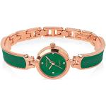Relojes verdes de metal de pulsera informales para hombre 