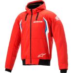 Chaquetas impermeables deportivas rojas Honda con cuello alto impermeables Alpinestars talla M para mujer 