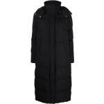 Abrigos negros de algodón con capucha  rebajados manga larga acolchados Ralph Lauren Polo Ralph Lauren talla M para mujer 