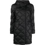 Abrigos negros de poliester con capucha  rebajados manga larga con logo Peuterey talla 3XL para mujer 