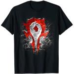 Camisetas negras de encaje con encaje  Warcraft con logo talla S para hombre 
