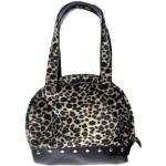 Bolsos clutch negros Pin Up leopardo para mujer 