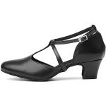 Zapatillas antideslizantes negras de goma de punta redonda con lentejuelas talla 38,5 para mujer 