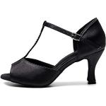 Zapatillas antideslizantes negras de satén formales con lentejuelas talla 40,5 para mujer 