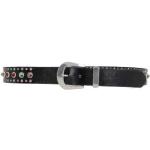 Cinturones negros de cuero con hebilla  rebajados largo 85 vintage HTC con tachuelas para mujer 