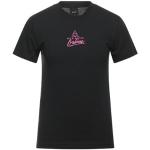 Camisetas negras de algodón de manga corta manga corta con cuello redondo con logo Huf talla M para hombre 