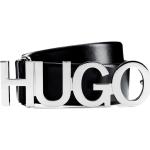 Cinturones negros de cuero con hebilla  largo 75 con logo HUGO BOSS BOSS talla XL para mujer 