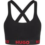 HUGO - Sujetador triangular de algodón elástico con etiqueta roja
