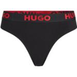 Tangas negros de algodón de carácter deportivo con logo HUGO BOSS HUGO talla M para mujer 