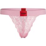 Tangas rosa pastel de encaje con logo HUGO BOSS HUGO talla L para mujer 