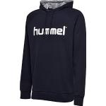 Sudaderas azul marino de algodón con capucha con logo Hummel Go talla M para hombre 