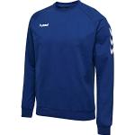 Sudaderas deportivas azules de algodón rebajadas con logo Hummel Go talla M para hombre 