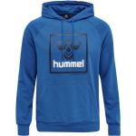 Sudaderas deportivas azules de poliester rebajadas con logo Hummel Isam talla M para hombre 