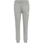 Pantalones grises de algodón de chándal rebajados con logo Hummel Noni talla L para mujer 