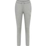 Pantalones grises de algodón de chándal rebajados con logo Hummel Noni talla L para mujer 