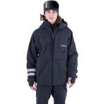 Chaquetas negras de poliester de snowboard rebajadas impermeables con capucha HURLEY talla L para hombre 