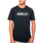 Camisetas negras de poliester de algodón  HURLEY talla S para hombre 