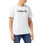 Camisetas blancas de algodón de manga corta rebajadas HURLEY talla M para hombre 