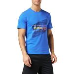 Camisetas azules de algodón de algodón  rebajadas HURLEY talla M para hombre 