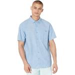 Camisas entalladas azules de algodón informales HURLEY talla L para hombre 