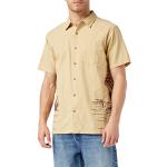 Camisas doradas de algodón de lino  HURLEY talla L de materiales sostenibles para hombre 