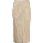 Faldas beige de viscosa de punto rebajadas de punto Ralph Lauren Lauren talla XS para mujer 