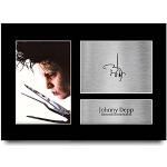 HWC Trading A4 Johnny Depp Edward Scissorhands Los Regalos Imprimieron La Imagen Firmada Del Autógrafo Para Los Fans De La Memorabilia De La Película