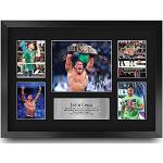 HWC Trading FR A3 John Cena Wrestling Los Regalos Imprimieron La Imagen Firmada Del Autógrafo Para Los Fans De Los Recuerdos De WWE Y De WWF - A3 Framed