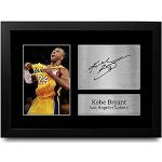HWC Trading Kobe Bryant A4 Enmarcado Regalo De Visualización De Fotos De Impresión De Imagen Impresa Autógrafo Firmado Por Los Angeles Lakers Los Aficionados Al Cine