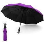 Paraguas lila de poliester para mujer 